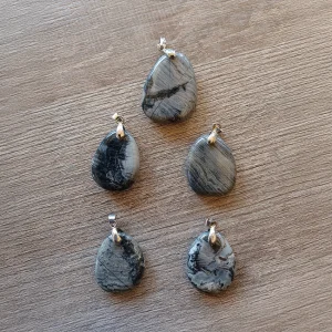 JASPE FEUILLE D'ARGENT
